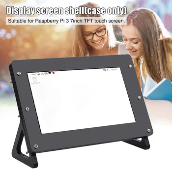 

7inch Touch Screen Case Home Acrylic Frame Housing With Screws Cover Holder Desktop Monitor LCD Display For Raspberry Pi