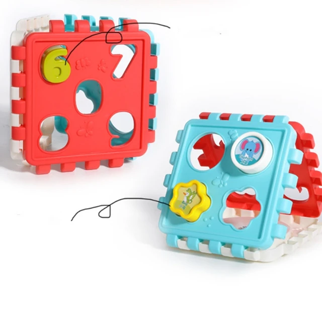 H055 Baby Gift for Brain Developmental Blocks Montessori Education Toys Busy Cube 5