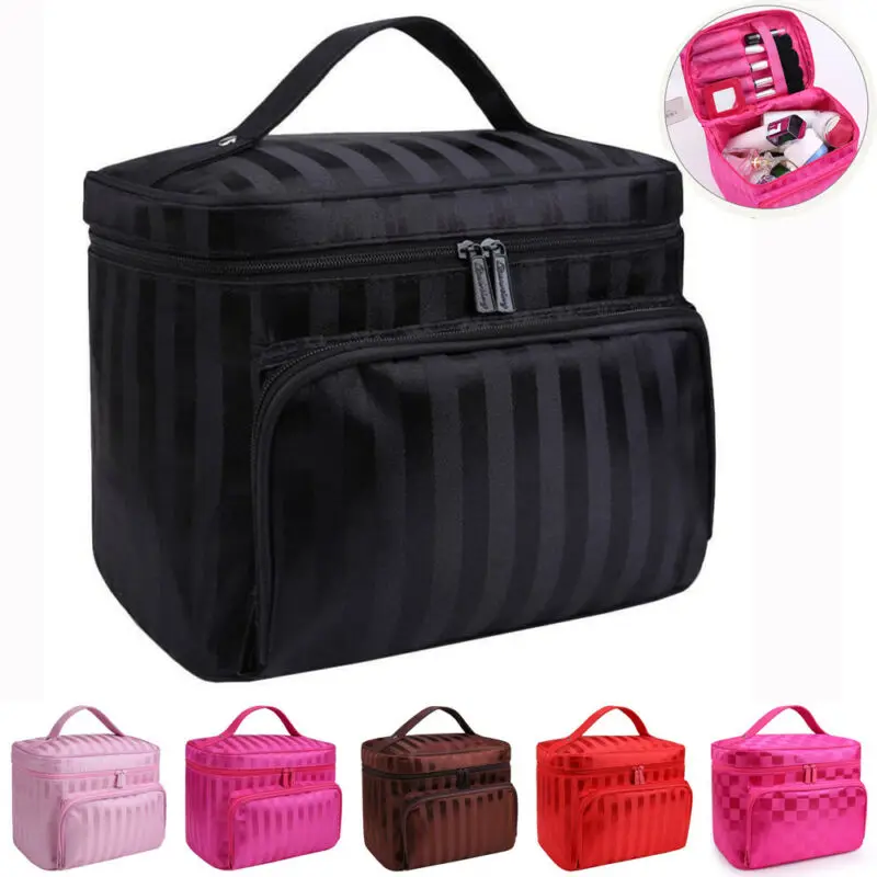 

Large Cosmetic Bags Beauty Make Up Nail Tech Cosmetic Box Jewelry Vanity Storage Bag