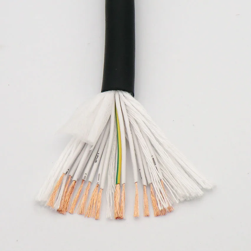 

Towline Wire 16 core 0.2,0.3,0.5,0.75 mm² with Ultra High Flexibility,Strong Wear Resistance TRVV Drag Chain Cable 5m