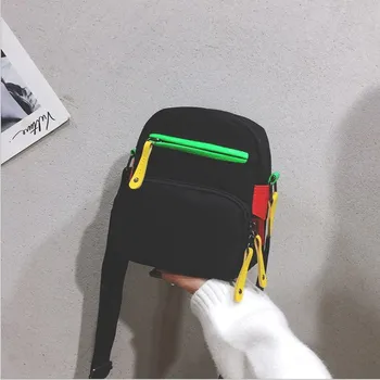 

2019 Women Canvas Bag New Style Girl Small Shoulder Bags Korean Fashion Casual Female Messenger Crossbody Bag Purse Phone Bag