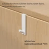 white cabinet hook
