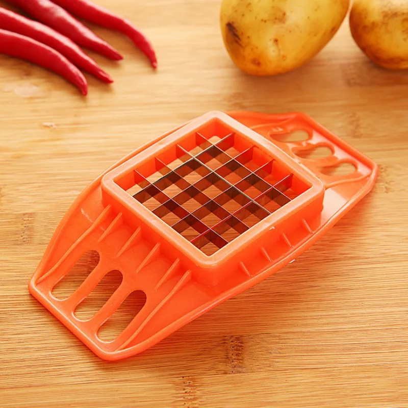 Stainless Steel Vegetable Potato Slicer Cutter Chopper Chips Making Tool Potato Cutting Fries Tool Kitchen Accessories