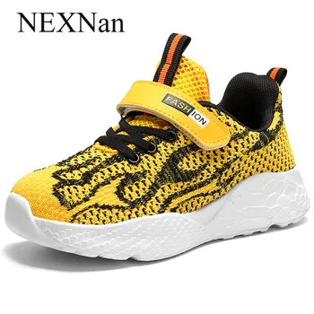 

NEXNan Sport Kids Sneakers For Children Casual Shoes Boys Sneakers Girls Shoes Breathable Mesh Running School Footwear Trainers