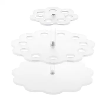 

Acrylic Clear 18 Bottles 2 Tier 360° Rotating Essential Oil Display Stand Spinning Rack Storage Holder Organizer