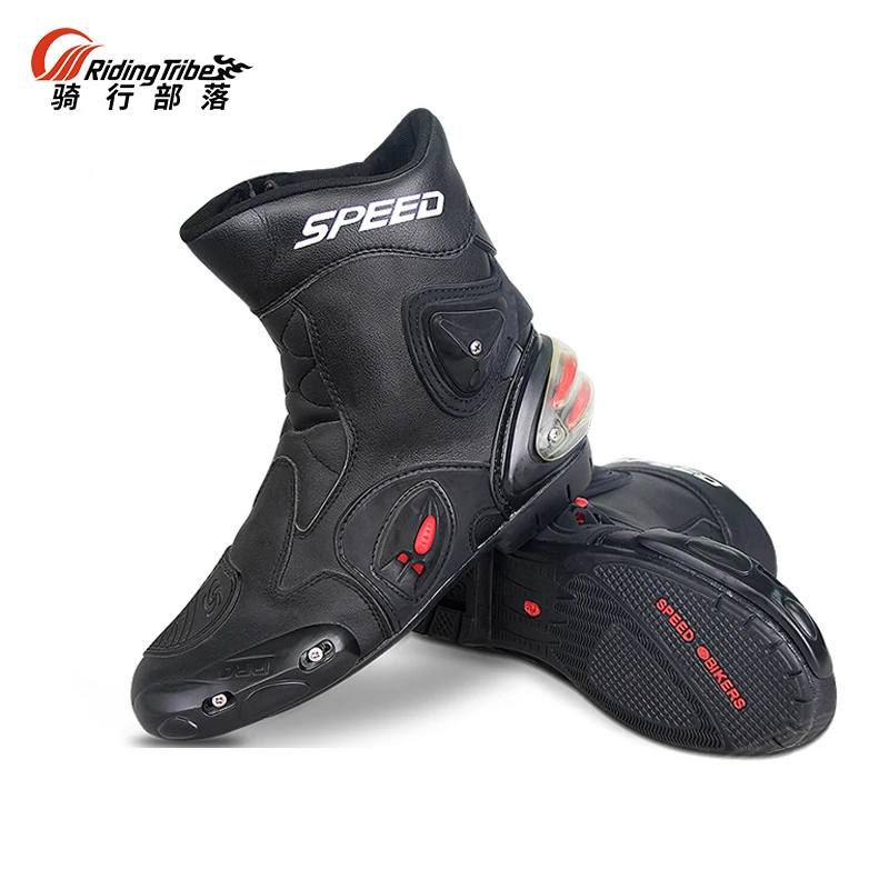 PRO BIKER мотоциклетные ботинки из микрофибры кожаные для гонок мотокросса верховой