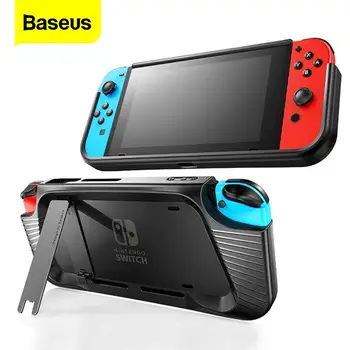 

Baseus Holder Grip Case For Nintendo Switch Shockproof Shell Silicone Protective Back Cover For Nintend Switch Game Coque Funda