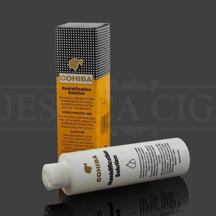 COHIBA 50/50 раствор для увлажнения сигар 70% увлажнитель для сигар 200 мл Увлажняющая Жидкость для Кубы аксессуары для хьюмидора