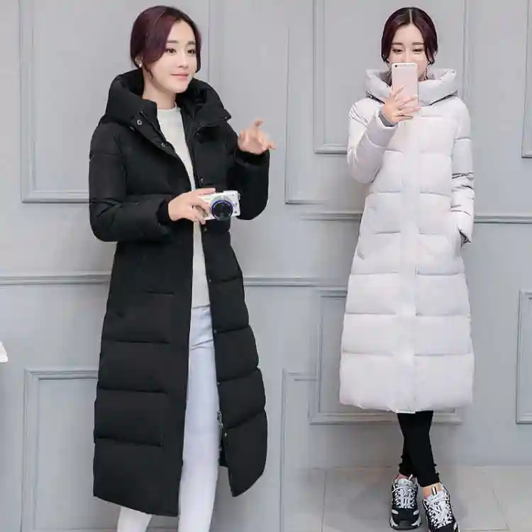 Cotton Padded Jacket Women 2019 New Winter Coat Cotton Padded Long Knee Length Korean Version Of Large Size Slim Anti Season Aliexpress