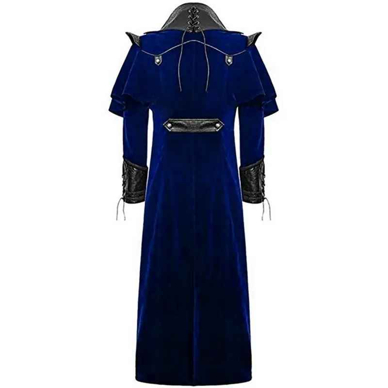 Дизайн, мужское Ретро готическое пальто, фрак, Ретро стиль, стимпанк, длинное пальто, мужской Королевский стиль, костюм вампира для косплея