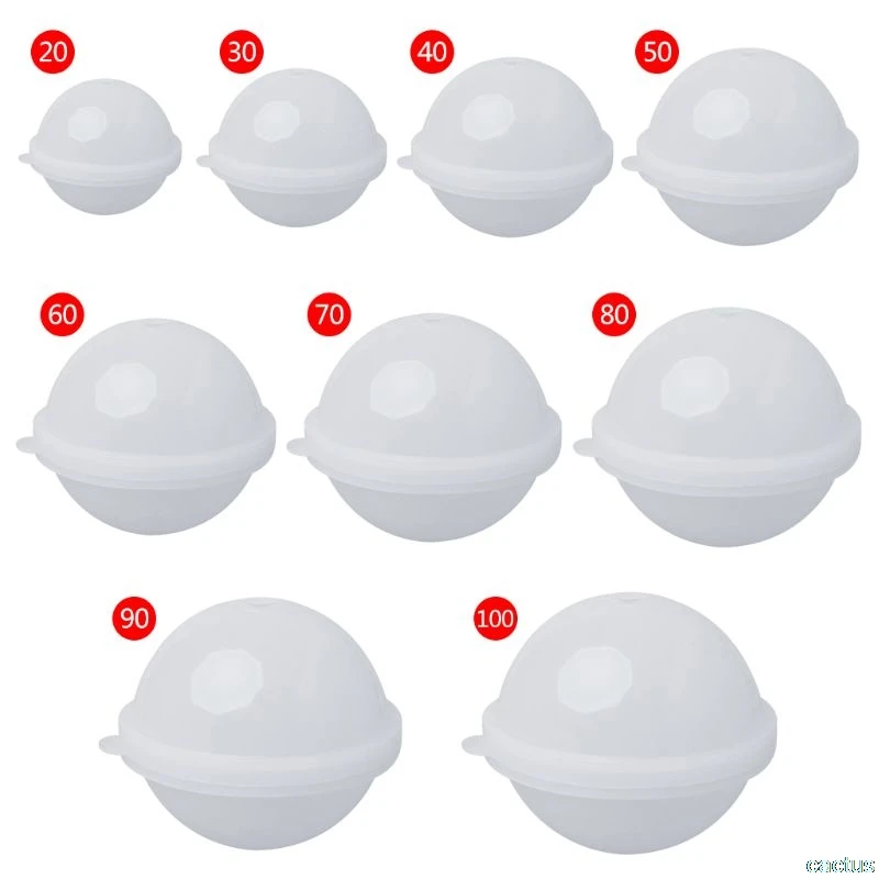 

20/30/40/50/60/70/80/100mm Stereo Spherical Silicone Mold Jewelry Making DIY Balls Resin Decoration Crafts resin mold