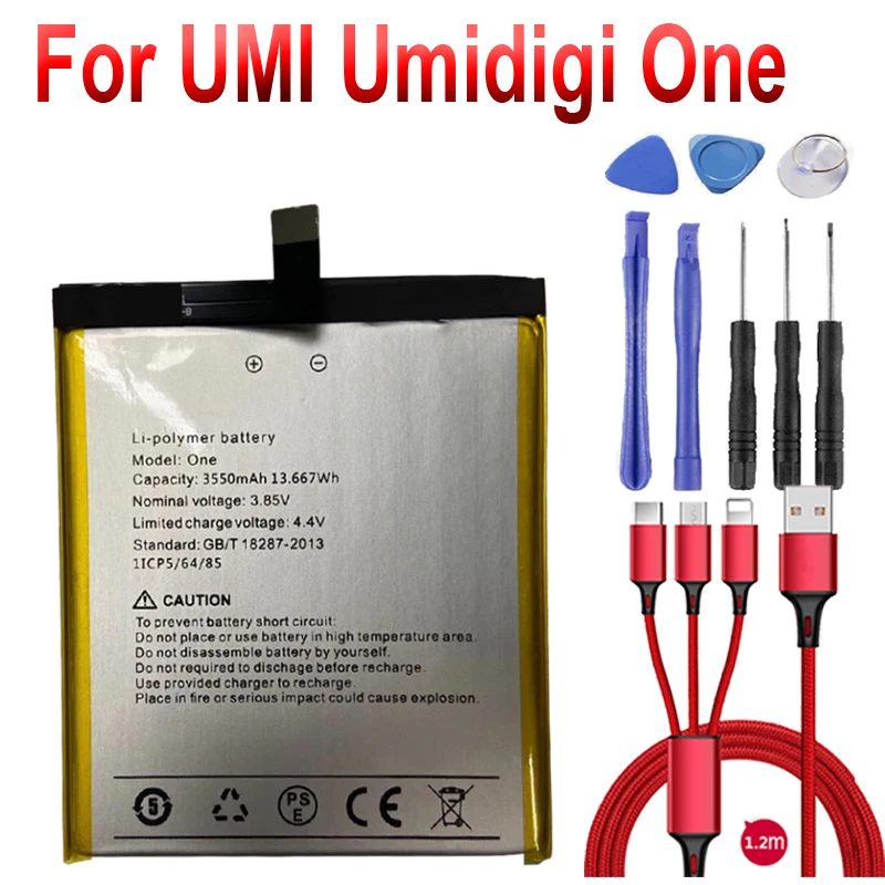 Аккумулятор на 3550 мА · ч для UMI Umidigi одна батарея аккумуляторная AKKU ACCU PIL USB кабель и