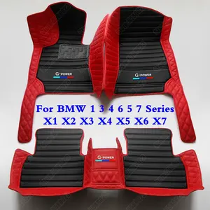 Car Floor Mat for Range Rover Sport 5seat 2014-2019 All Full Coverage Liner All Weather Waterpoof Non-Slip Leather Heavy Duty Custom Front Rear Mat Left Drive Black