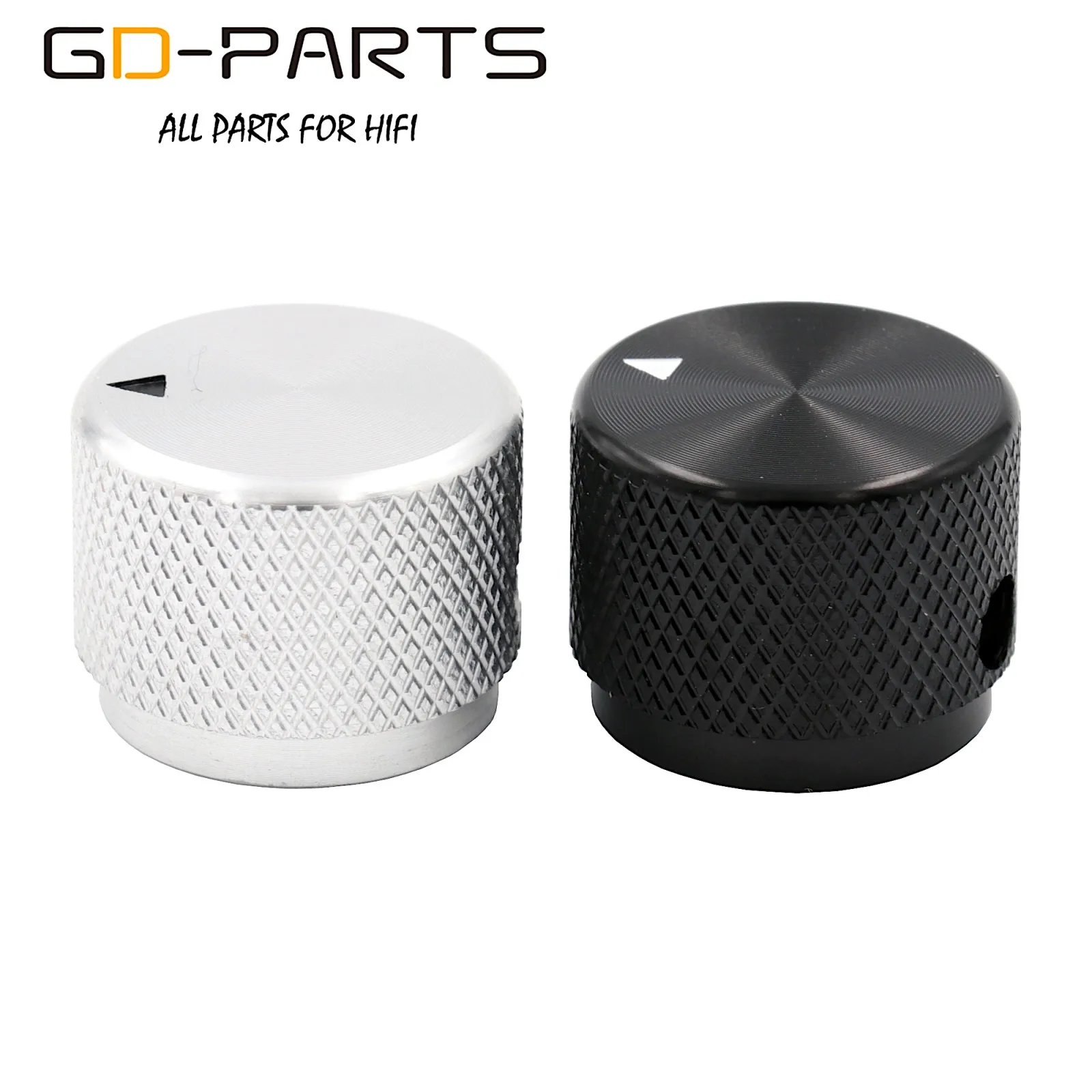 1PCS Solid aluminum alloy knob speaker audio tube amplifier power amplifier volume potentiometer knob diameter 20mm high 15.5 4