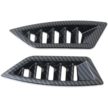 

for Subaru Crosstrek 2018-2019 Carbon Fiber Style Car Interior Instrument Desk Air Vent Outlet Cover Trim Frame 2-Pc