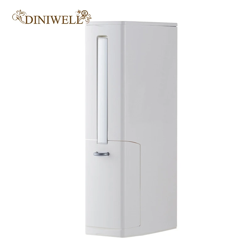 

Multi-function Cleaning Brush + Trash Can Storage Integrated Suit Toilet Narrow Seam with Bracket Bathroom Accessories Set