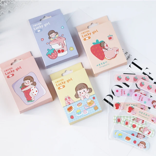 20pcs/box Cartoon Kids Bandages Adhesive Bandages Wound Plaster First Aid Hemostasis Band Aid Sterile Stickers NO.11