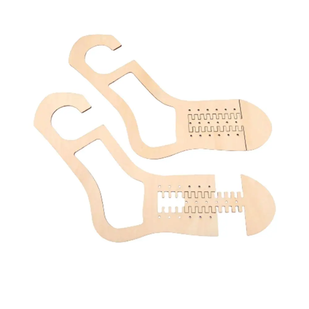 Froiny Sok Blockers 2 stks Houten Holle Patroon Template Gebreide Sokken Voor Breien Handgemaakte Gebreide Sok Vorm Kous Brancards Sokken