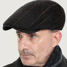 Новые осенние и зимние шапки, старые кепки-береты, классические клетчатые шерстяные береты, английские классические клетчатые береты, старые клетчатые кепки-береты