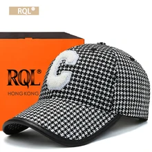 

women's baseball cap wool winter hat keep warm embroidery c letter hat fashion plaid luxury brand hip hop trucker cap snapback