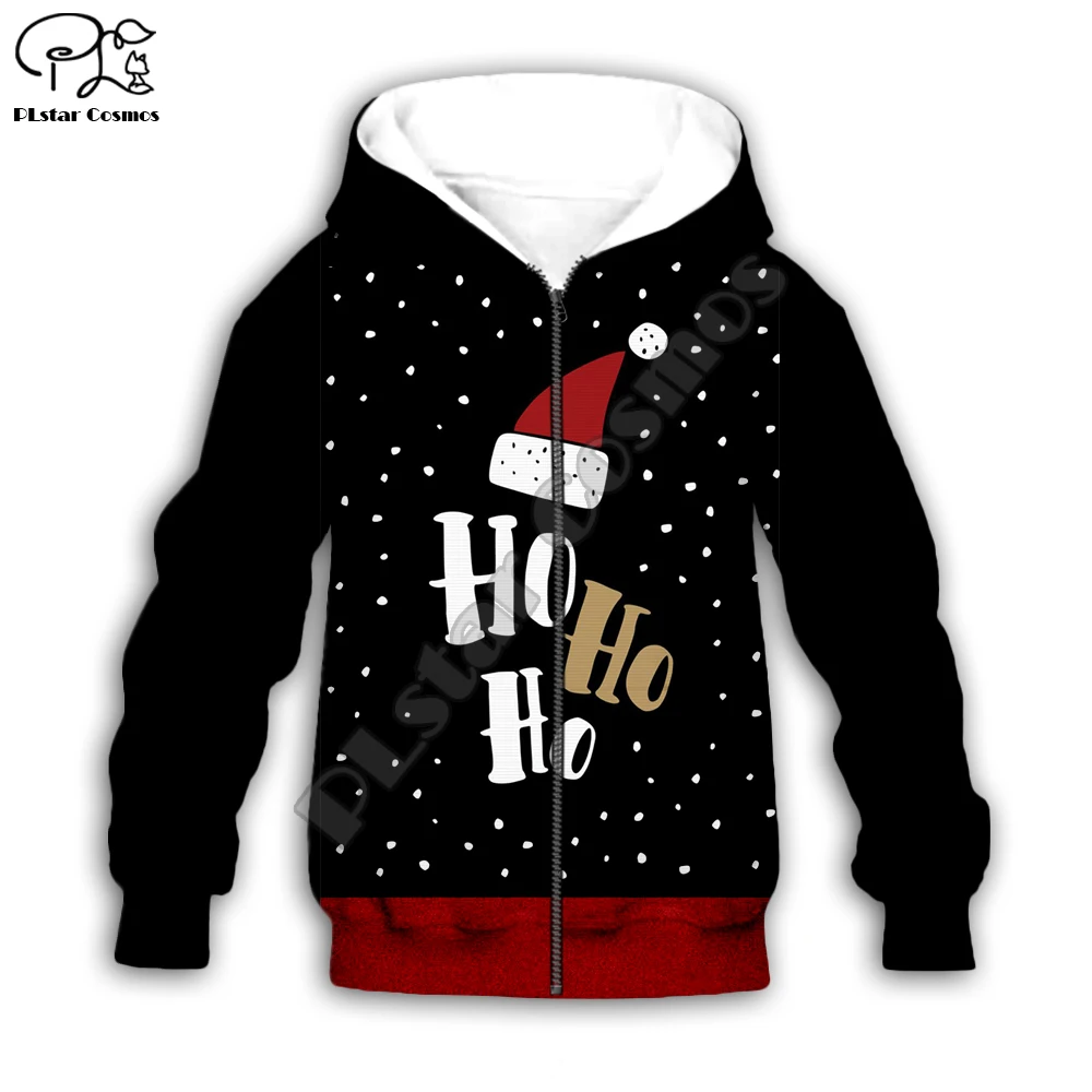 

Kids Merry Christmas 3D print cartoon hoodies Santa Claus costumes kawaii Sweatshirts zipper boy girl clothing blue tshirts Pant