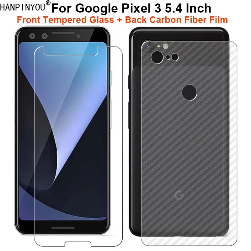 Для Google Pixel 3 pixel3 5 4 &quot1 комплект = мягкая задняя пленка из углеродного волокна +