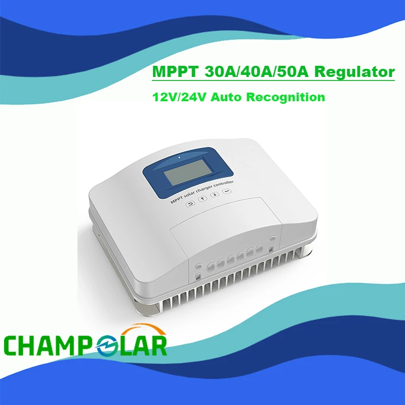 

MC24 12V/24V Auto MPPT Solar Controller Regulator 30A/40A/50A Battery Charger PV tracer DC load