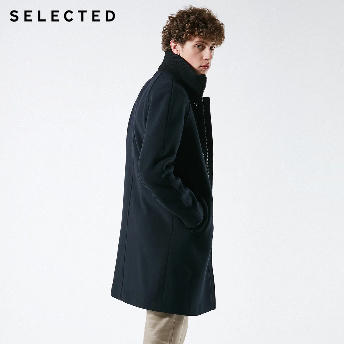 SELECTED Winter New Wool Blend Coat Men's Clothes Business Casual Woolen Jacket S | 418427555