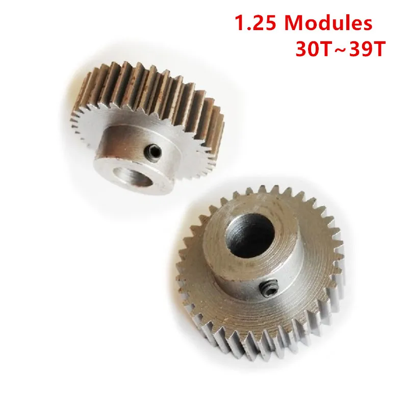 Aço Carbono 1.25 Módulos 3039 Furo de Dente 6.35 10 11 12 mm