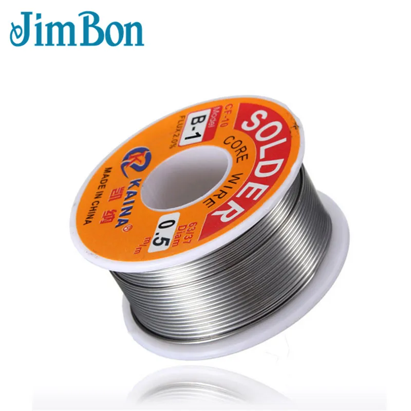 JimBon 0,5 мм 100 г 63/37 оловянный припой сварочный Железный провод свинцовый канифоль сердечник флюс катушка