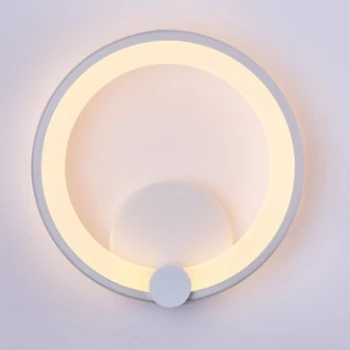 

Wall Lamps 12W Sconce Bedroom Stair Bathroom Aluminum LED Wall Light Modern Round Luminaire Corridor Hotel Home Lighting