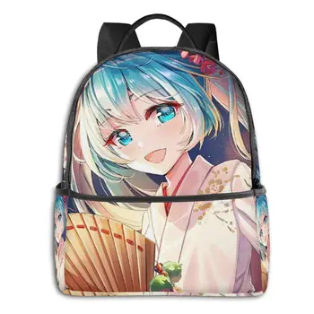 

Hatsune Miku Cute Girl 3D Print Student School Backpack Popular Game Girls Boys School Book Bags Custom