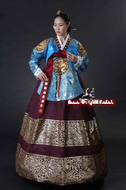 Vestido de Hanbok coreano para mujer, traje tradicional de ceremonia coreana,  disfraz real de DANGUI coreano - AliExpress