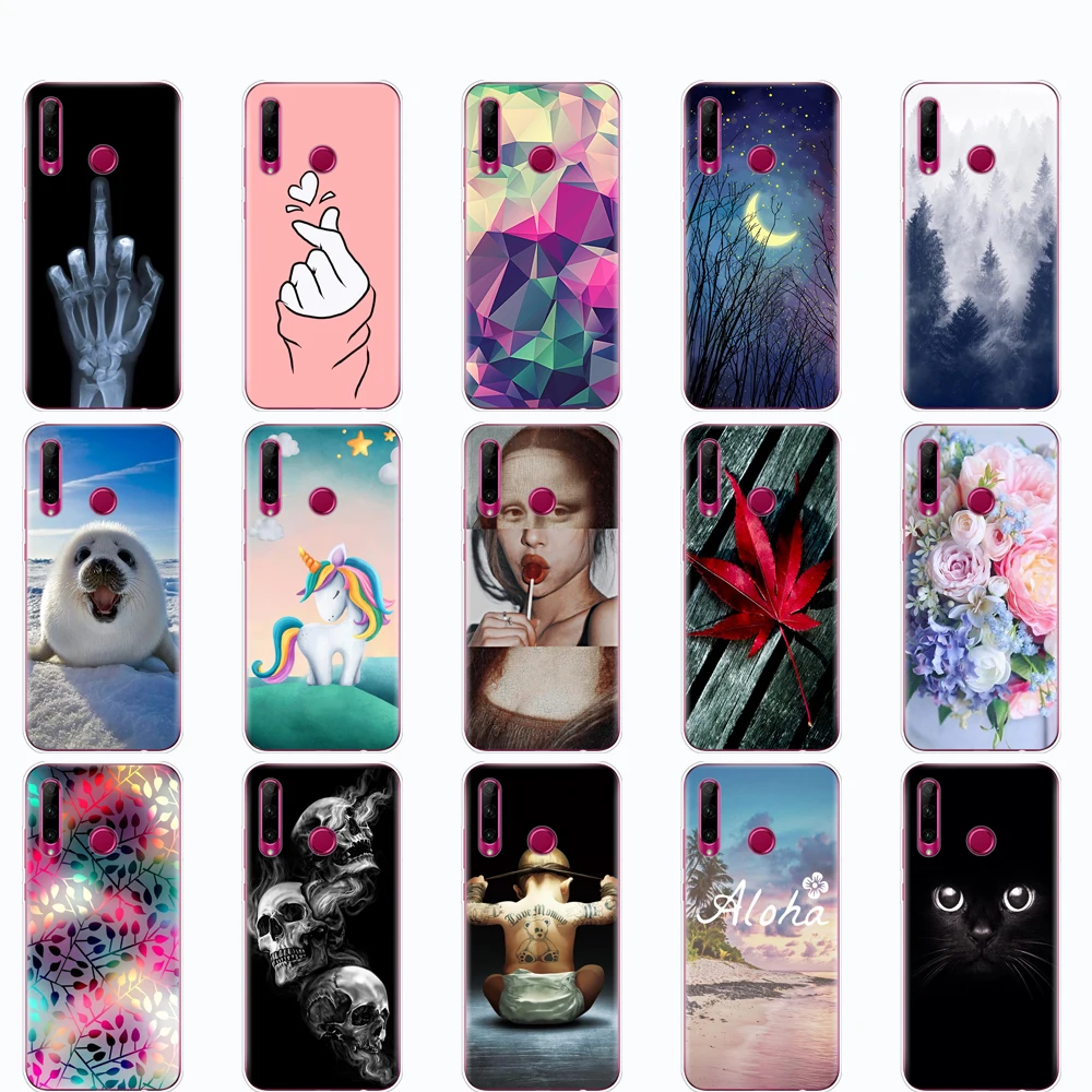 For Honor 10i Case HRY-LX1T Silicone Soft TPU Back Cover Phone Huawei 6.21 inch fundas coque bumper | Мобильные телефоны и