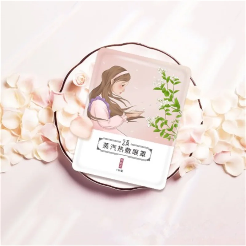 Jasmine 1 шт. Паровая маска для глаз для сна горячий компресс успокаивающий усталость глаз затенение дышащий спальный Защита глаз для женщин и мужчин - Цвет: Jasmine
