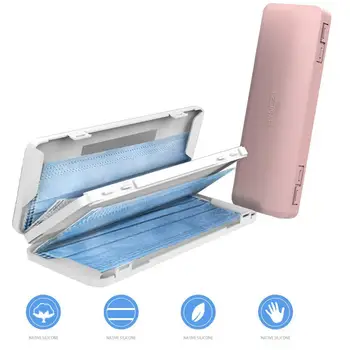 

Box To Store Masks Disposable Mask Storage Portable Save Antibacterial Dust Double Silver To Masks Store Boxes Box Ion Mirr E4K5
