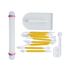 Бытовой набор для работы с мастикой «сделай сам» торт Скалка шпатель базовый набор инструментов Форма для выпечки набор 11 шт