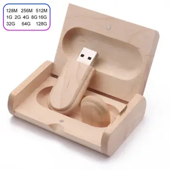 

Wooden USB 2.0 Flash Drive 128M/256M/512M/1G/2G/4G/8G/16G New Gift Rectangle Wood Pen Drive U Disk Pendrive