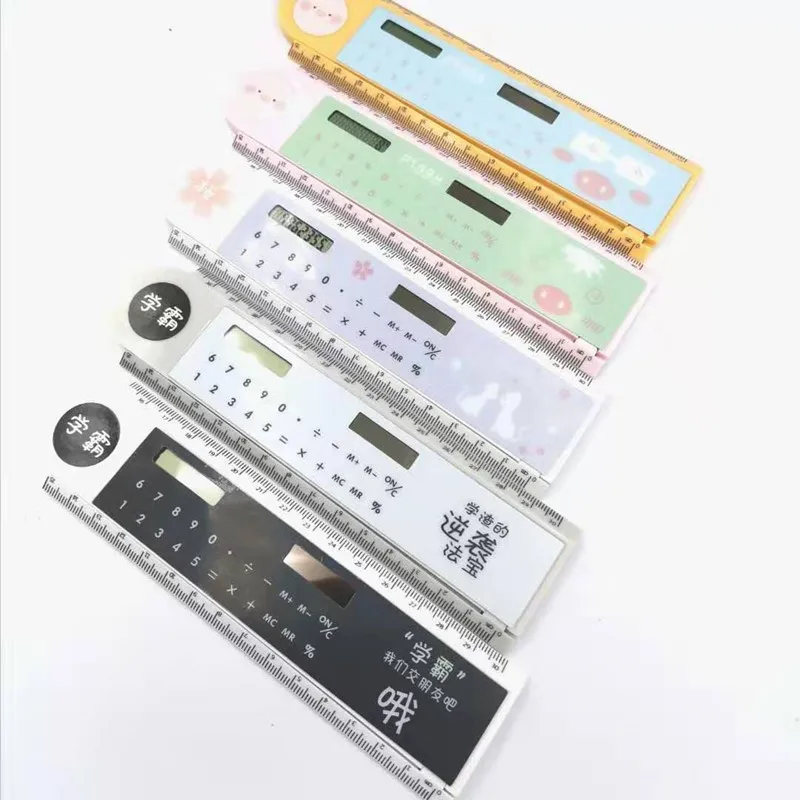 New Creative Stationery Wholesale Germination Cartoon Shape Folding Ruler Calculator A Number of Models Cute Calculator