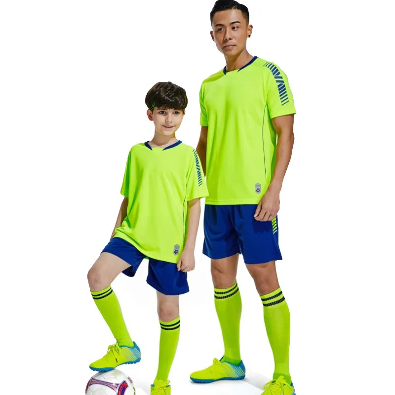 Parent Child Football Suit Kids and men's Soccer Clothes Student T