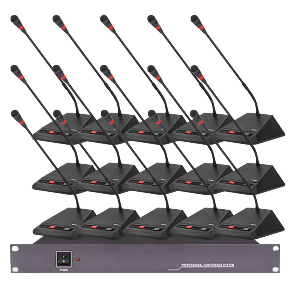 

Wired hand in hand conference microphone multi-unit engineering professional conference room gooseneck desktop microphone