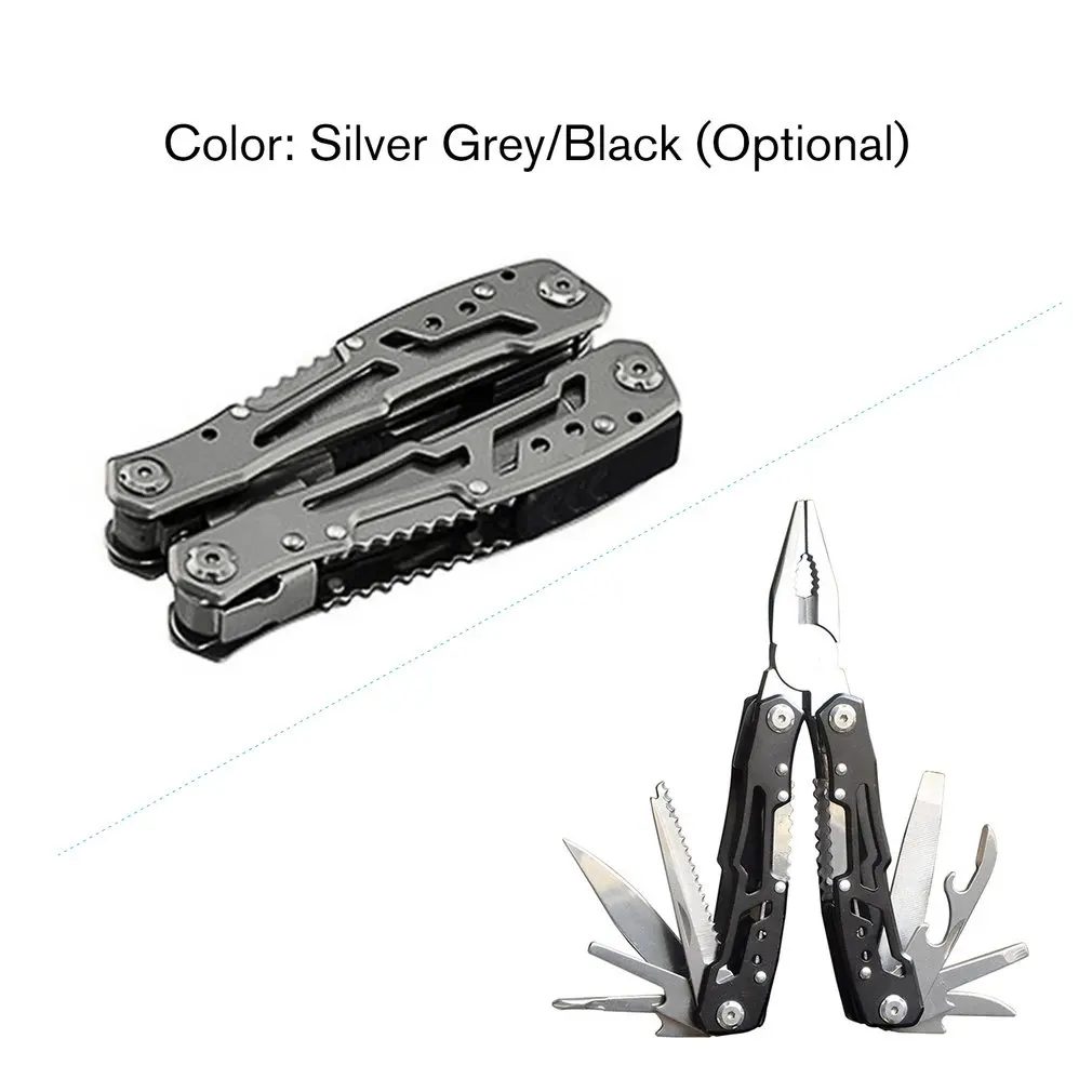 

402 Steel Multi-function Pliers Safe with Lock Combination Folding Knife Pliers Home Outdoor Emergency Tool Pliers
