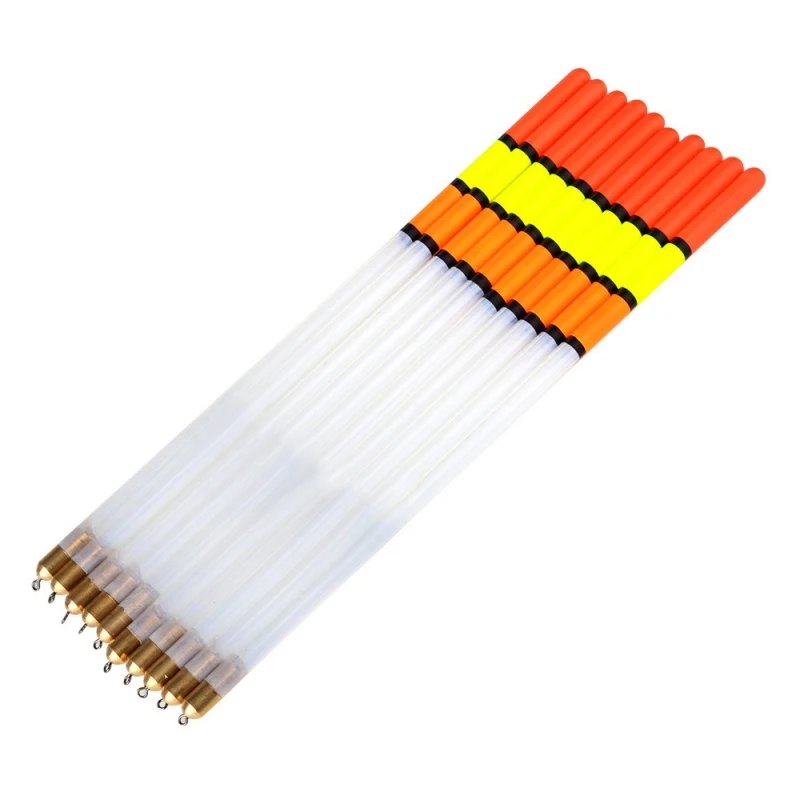 

10pcs/lot Fishing Floats Clear Plastic Transparent Pipe great flotage good stability Fishing Tackle Accessories hot