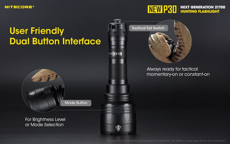 Nitecore NEW P30 Hunting Flashlight (16)