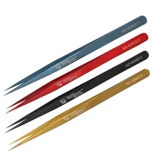 Прецизионный Пинцет из нержавеющей стали Pinzas изогнутый прямой электронный промышленный Пинцет ремонт ручных инструментов