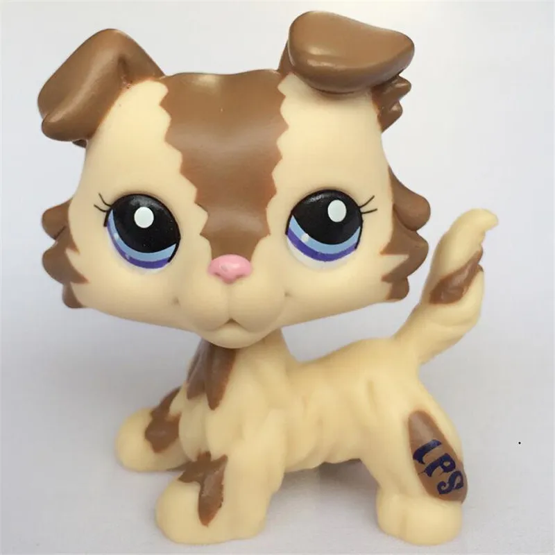 20 Редкие животные pet shop lps игрушка такса собака такса коричневая Оригинальная фигурка колли кокер спаниель отличный Дэн подарки для детей - Цвет: 20