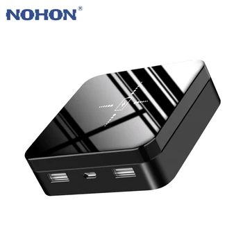 

NOHON 20000mAh Qi Wireless Charger Power Bank For iPhone Samsung Xiaomi Phone External Battery Portable Powerbank Fast Charging