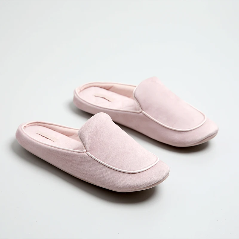 Autumn and winter new products bare powder simple silent office slippers rubber sole waterproof indoor home | Обувь