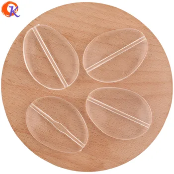 

Cordial Design 29x40mm 90Pcs Jewelry Accessories/Acrylic Beads/Oval Coin Shape/Clear Bead/Hand Made/DIY Making/Earring Findings