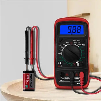 

Hot XL830L Handheld Digital Multimeter LCD Backlight Portable AC/DC Ammeter Voltmeter Ohm Voltage Tester Meter Multimetro